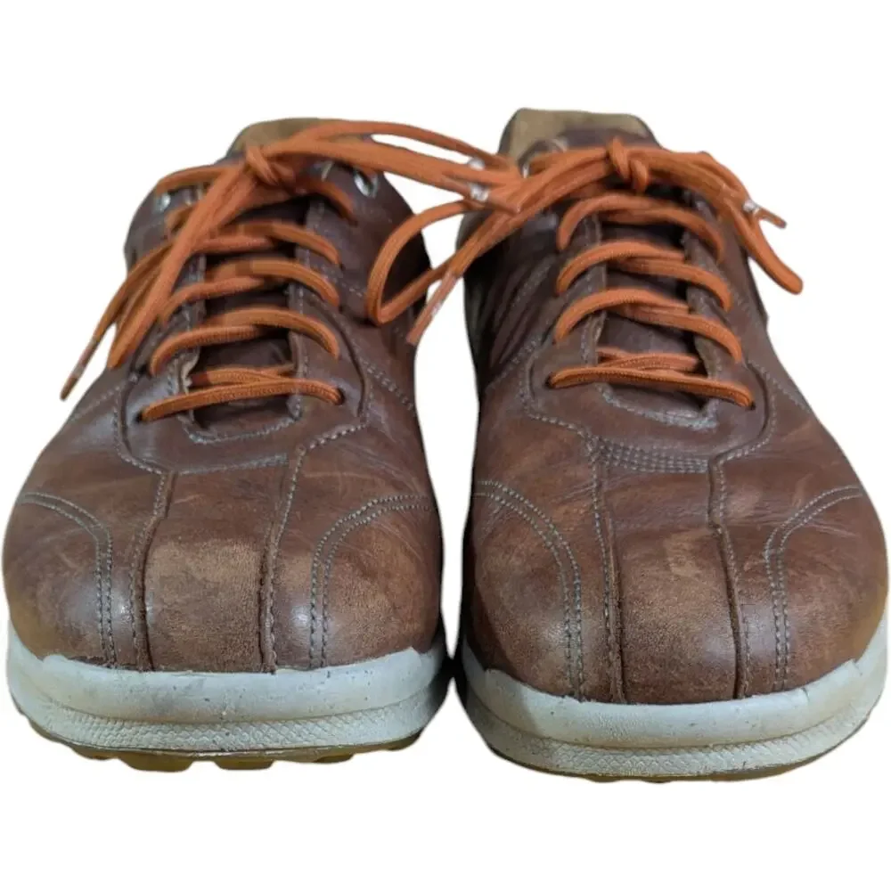 FOOTJOY FJ VERSALUXE Spikeless Golf Shoes Size 9.5 M Brown 57253 Orange